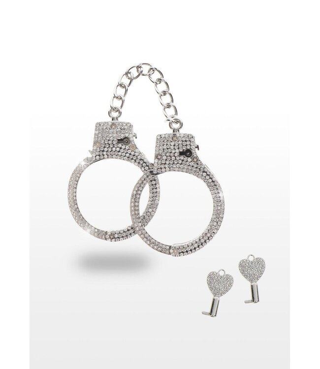 Diamond Wrist Cuffs Silver