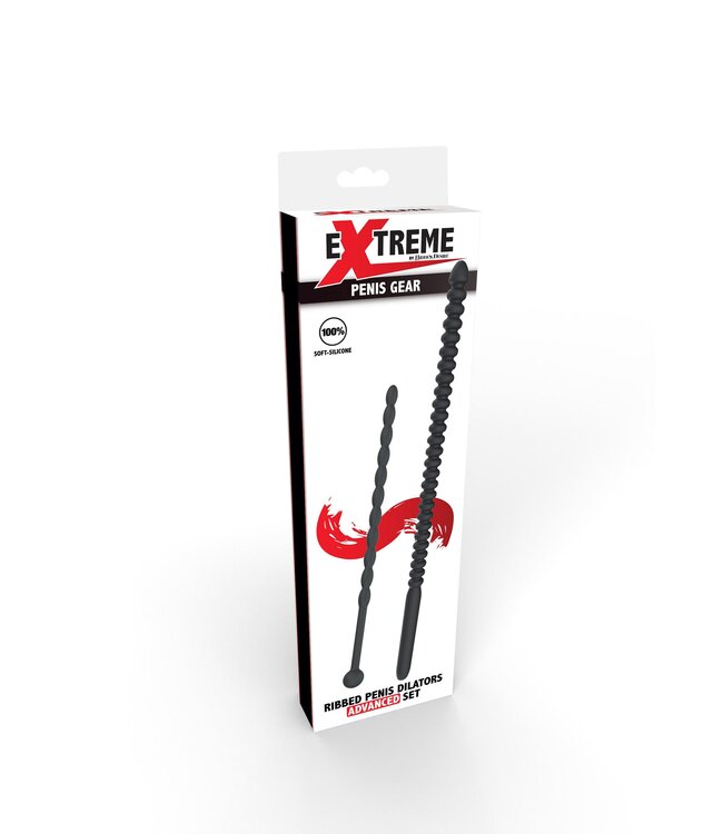 Ribbed Penis Dilator Set 2 pcs