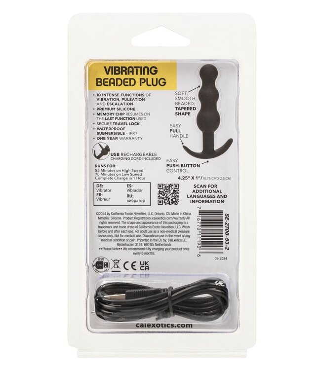 Vibrating Beaded Plug