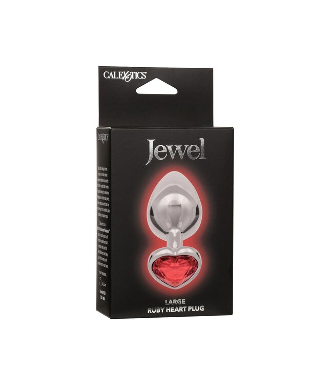 Jewel Large Ruby Heart Plug