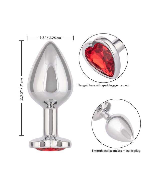 Jewel Large Ruby Heart Plug
