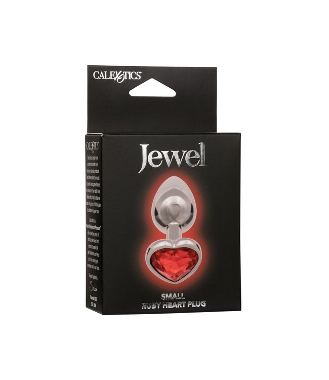 Jewel Small Ruby Heart Plug