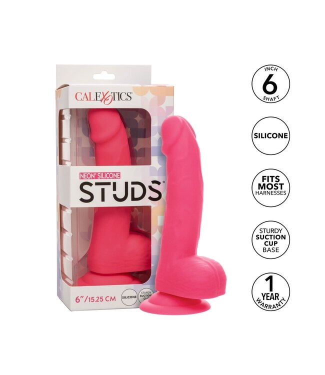 Neon Silicone Studs 6 inch