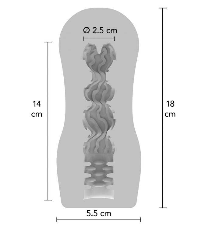 Clear Wave Vacuum Stroker