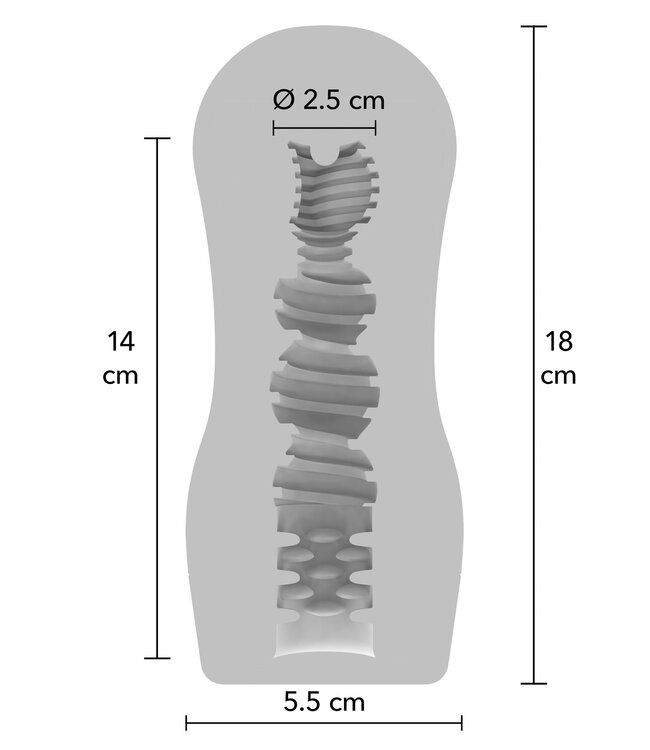 Clear Grip Vacuum Stroker