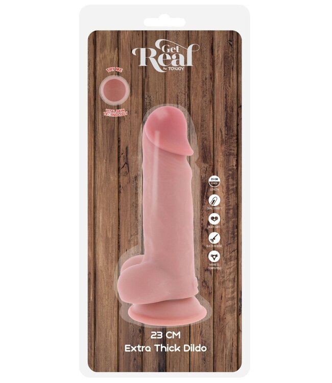 Deluxe Dual Density Thick Dildo TPE 23 cm