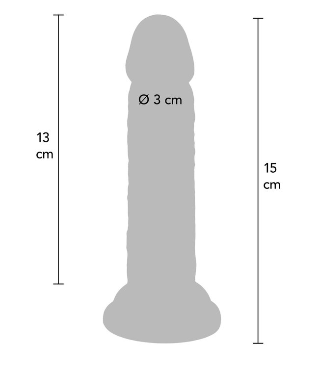 Deluxe Dual Density Dong TPE 15 cm
