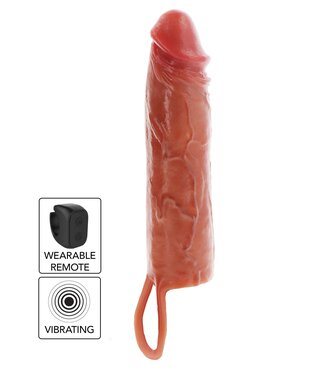 Hydrated Skin Penis Silicone Sleeve Vibrating 20 cm