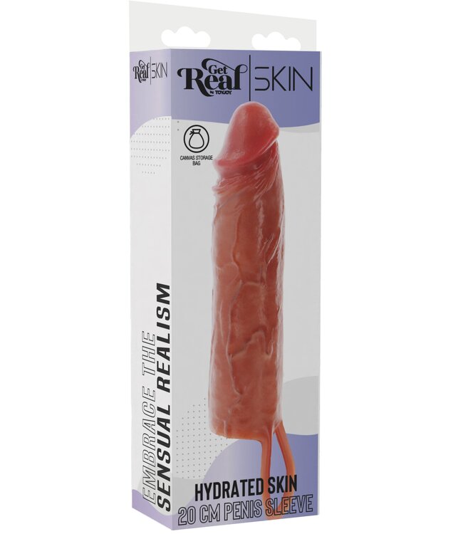 Hydrated Skin Penis Sleeve Silicone 20 cm