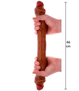 Foreskin Double Dong Silicone 46 cm