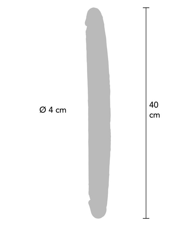 Foreskin Double Dong Silicone 40 cm