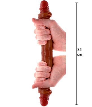 Foreskin Double Dong Silicone 35 cm