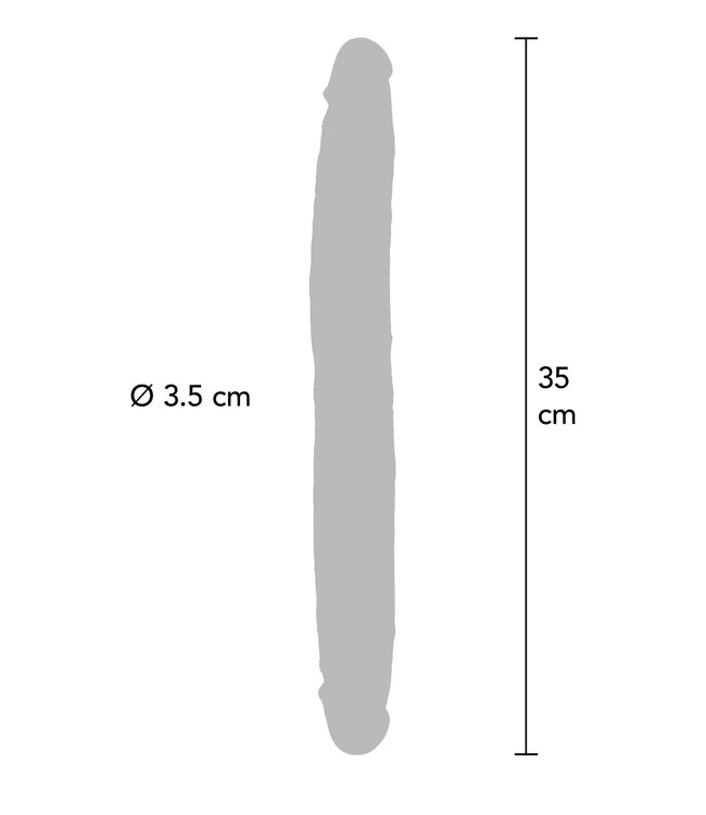 Foreskin Double Dong Silicone 35 cm