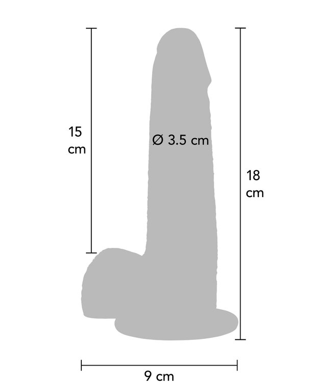 Rimba Foreskin Dildo Silicone 18 cm