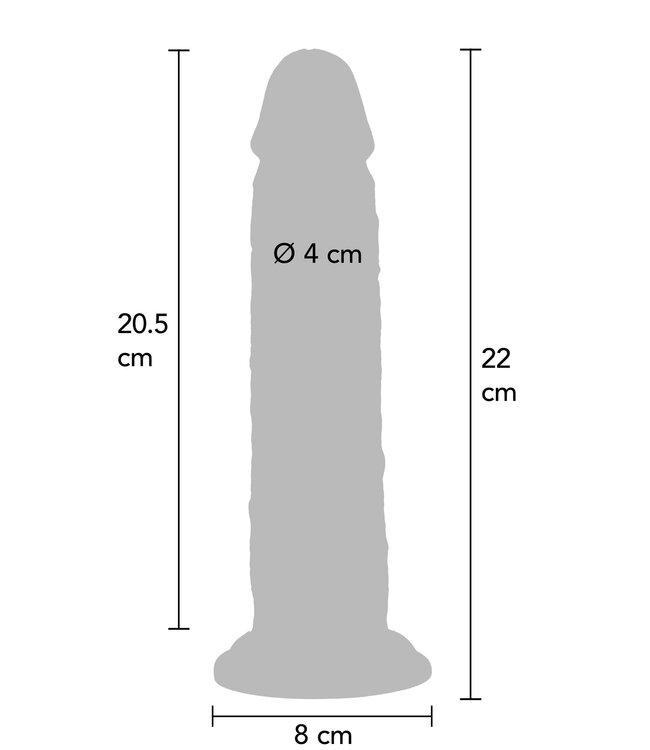 Rimba Foreskin Dong Silicone 22 cm