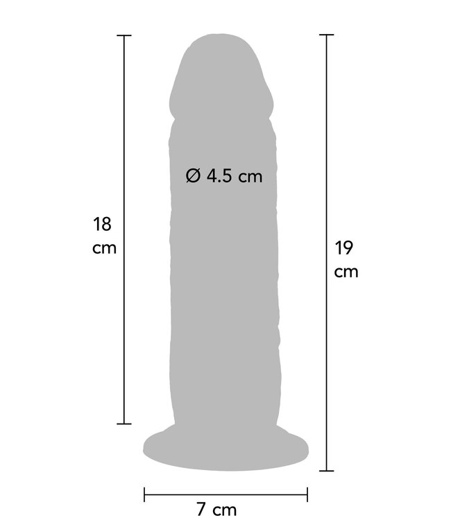 Rimba Foreskin Dong Silicone 19 cm