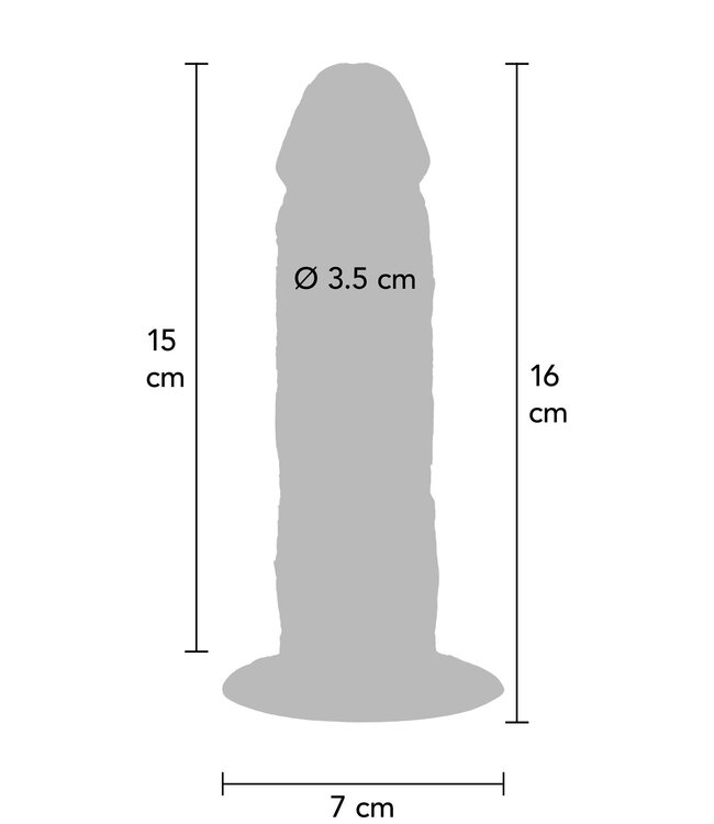 Rimba Foreskin Dong Silicone 15 cm