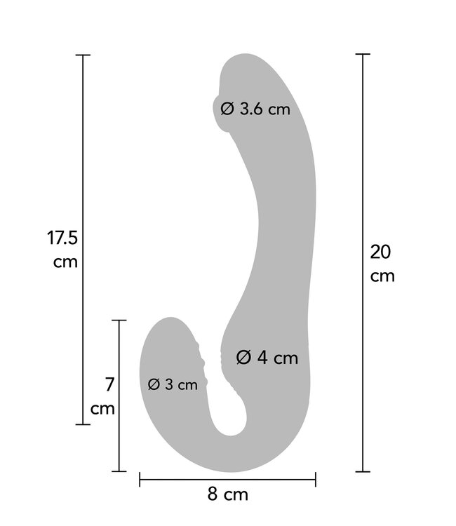 Xocoon Strapless Strap-On Pulse Vibrator