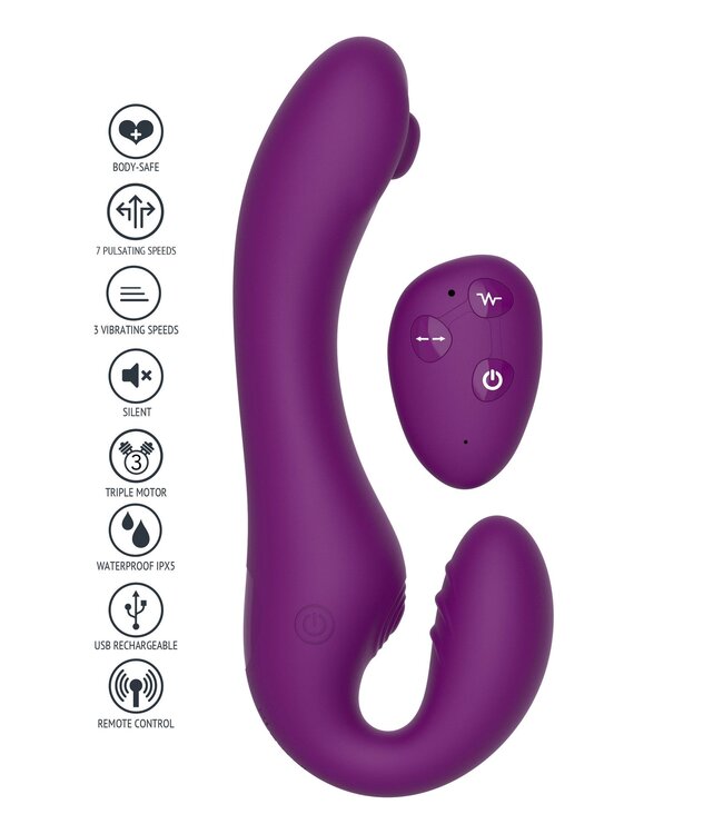 Xocoon Strapless Strap-On Pulse Vibrator