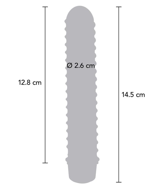 Rimba Pretty Love - Gerd - Cock Ring met verlengde Penis Sleeve - 75mm - Bruin