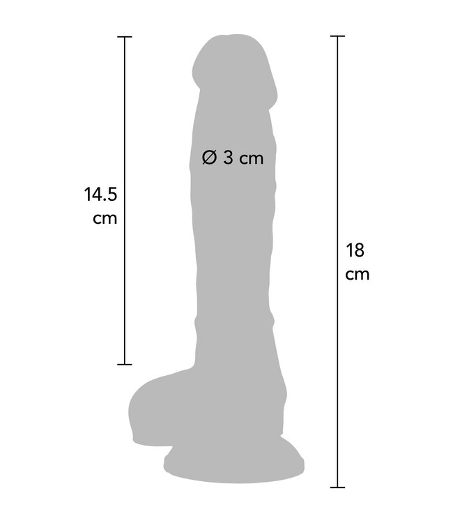 Rainbow Lover Dildo 18 cm