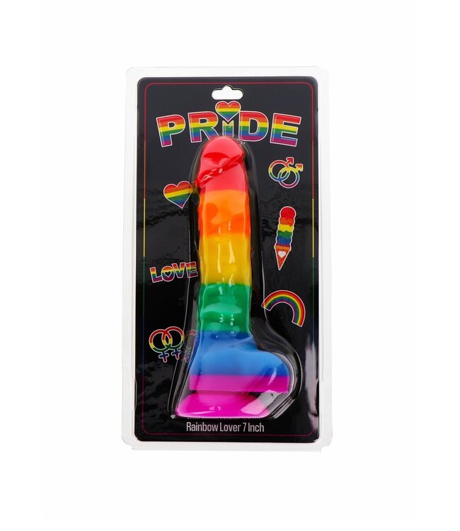 Rainbow Lover Dildo 18 cm