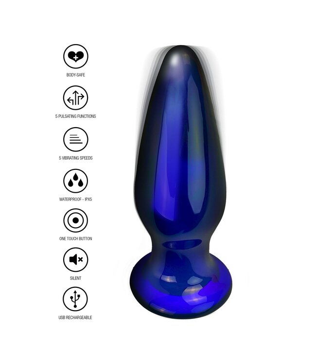 Rimba Shining Vibrating Glass Plug