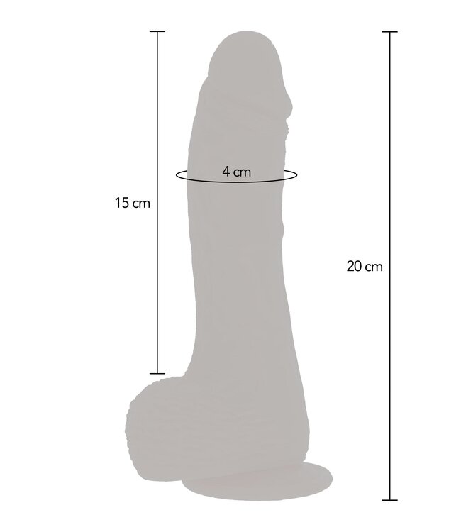 Rimba Naked Rotating Dildo Silicone 21 cm