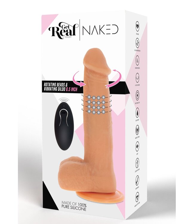 Rimba Naked Beaded Dildo Silicone 21 cm