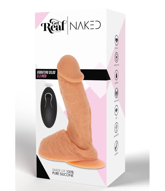 Rimba Naked Vibrating Dildo Silicone 17 cm