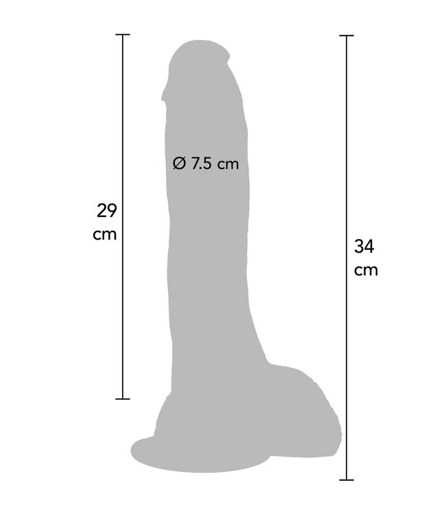 Rimba Extreme XXXL Dildo PVC 34 cm
