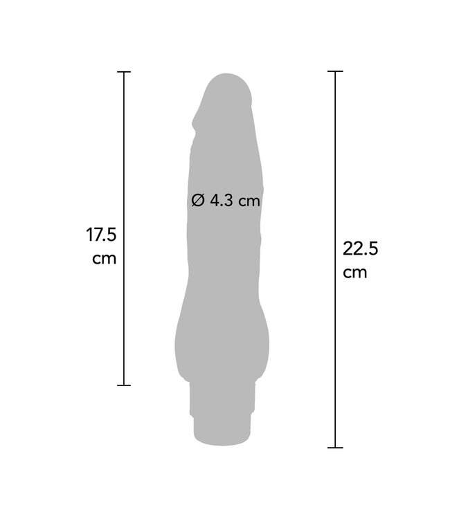 Dual Density Vibrator TPE 22.5 cm