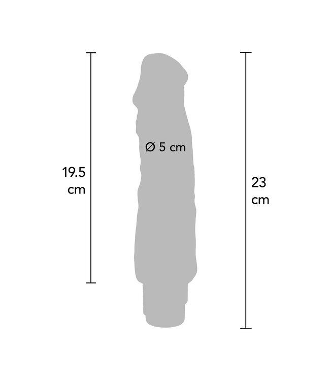 Dual Density Vibrator TPE 23 cm