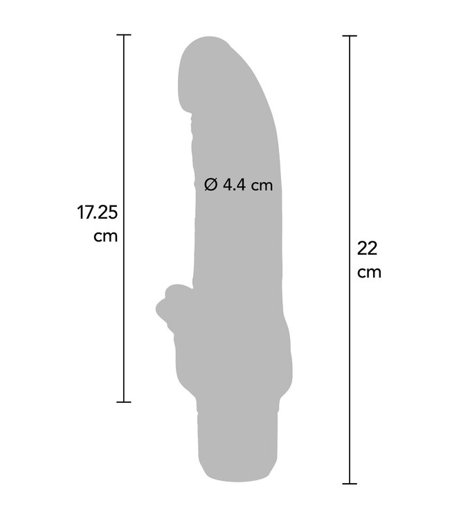 Gold Dicker Stim Vibrator 22 cm