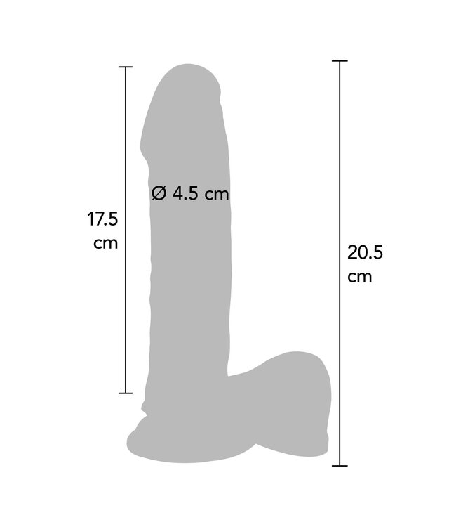 Dual Density Dildo TPE 20 cm