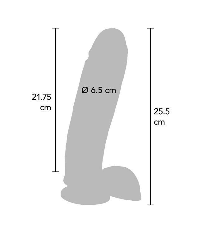 Vibrating Dildo PVC 25.5 cm