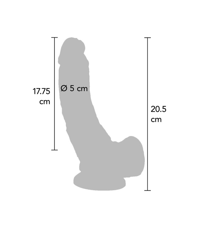 Vibrating Dildo PVC 20.5 cm