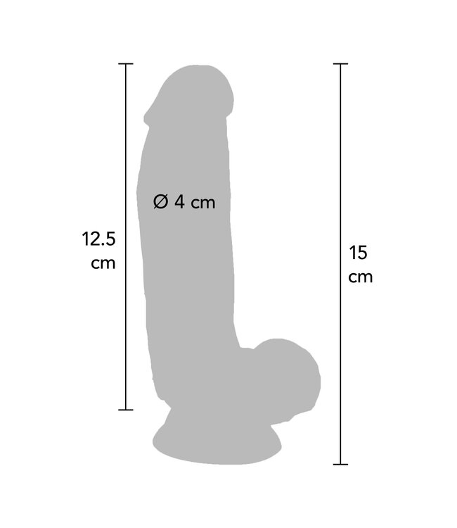 Vibrating Dildo PVC 15 cm