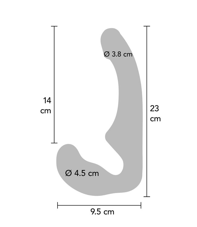 Rimba Strapless Strap-on Silicone 23 cm