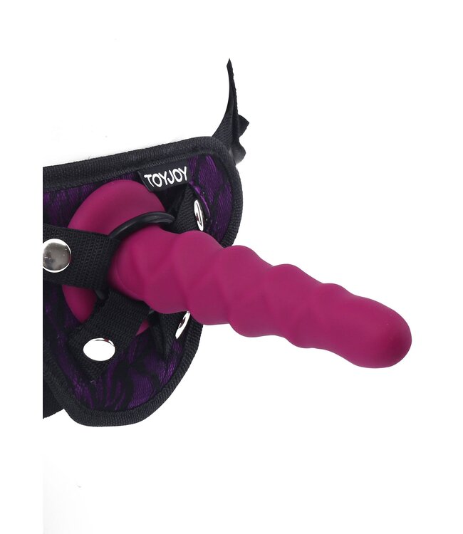 Rimba Harness Dong Ribbed Silicone 16 cm