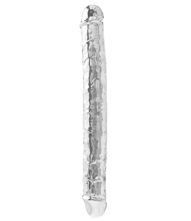 Rimba LoveToy - Kingsize Vibrerende Vibrax Slider 40,5 cm - Zilver