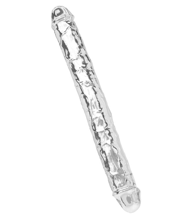 Rimba LoveToy - Kingsize Vibrerende Vibrax Slider 40,5 cm - Zilver
