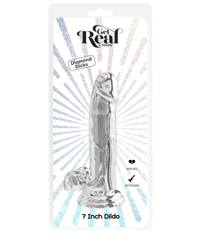 Rimba Clear Dildo TPE 18 cm