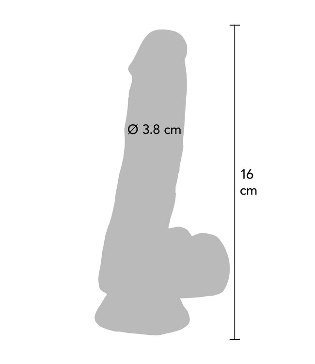 Rimba Clear Dildo TPE 16 cm