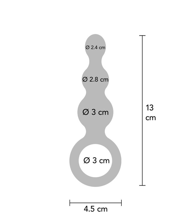 Rimba The Stuffer 3 Balls Plug