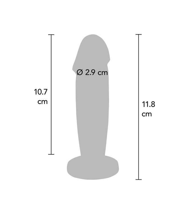 Rimba LoveToy - Glijdende Huid Dildo 20 cm (Ø 3.9 cm) - Nude