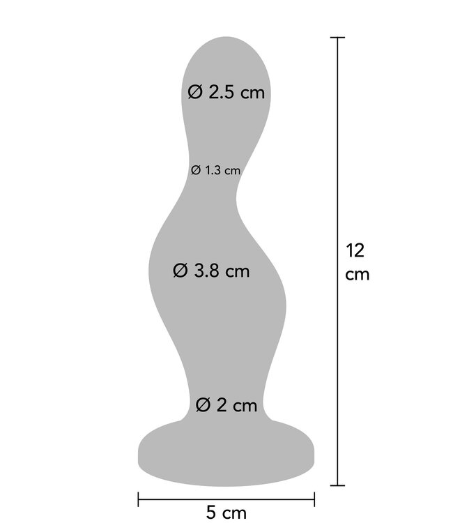 Rimba LoveToy - Dubbellaagse siliconen dildo XXL 28 cm (Ø7.4 cm) - Bruin