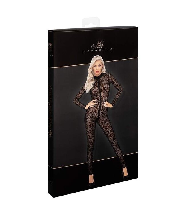 Noir Handmade Transparent Leopard Jumpsuit