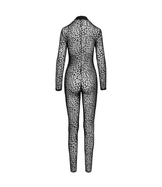 Noir Handmade Transparent Leopard Jumpsuit
