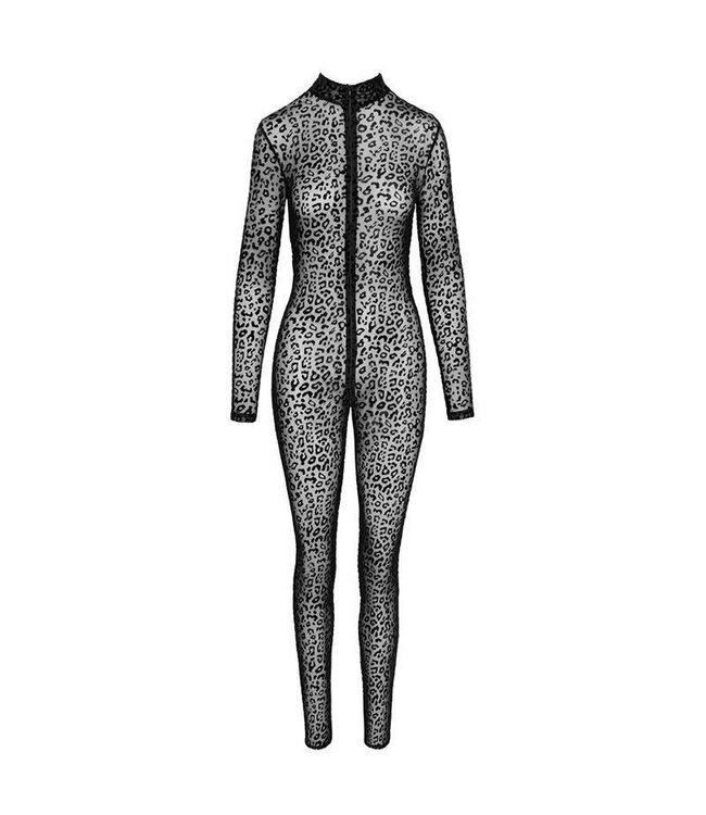 Noir Handmade Transparent Leopard Jumpsuit